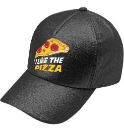 Trucker hat Slice of Pizza i Live The Pizza on iti Love The Pizza Trucker Hats Women Trendy Anime hat Gifts for Her Allblack ...