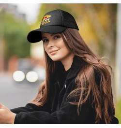 Trucker hat Slice of Pizza i Live The Pizza on iti Love The Pizza Trucker Hats Women Trendy Anime hat Gifts for Her Allblack ...