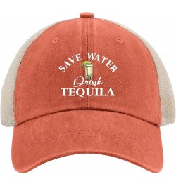 Save Water Drink Tequila Cap Anime Hat AllBlack Trucker Hats Gifts for Men Cycling Cap Saffron02 $11.33 Sun Hats