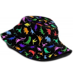 Miniature Dinosaurs Green Print Bucket Hat Cute Animal Fisherman Sun Cap for Women Men Girl Boy Anime Dinosaur-05 $12.43 Buck...