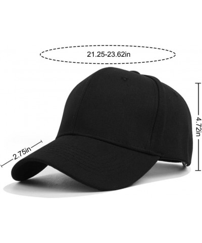 Outdoor Baseball Hat Cap with Buttons for Face_Masks and Covers Classic Cotton Unisex Adjustable Plain Dad Hat Black & Grey $...