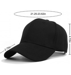 Outdoor Baseball Hat Cap with Buttons for Face_Masks and Covers Classic Cotton Unisex Adjustable Plain Dad Hat Black & Grey $...