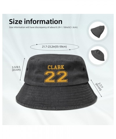 Clark-Basketball Fans Goat 22 Baseball Cap Bucket Hat Fisherman Hat Dad Hat Black Sun Hat Black-3 $14.25 Baseball Caps