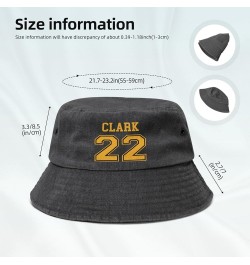 Clark-Basketball Fans Goat 22 Baseball Cap Bucket Hat Fisherman Hat Dad Hat Black Sun Hat Black-3 $14.25 Baseball Caps