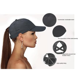 Cross Hat Womens Baseball Cap -Cross Ponytail Hat Baseball Cap 2pcs- Blue and Black $9.82 Baseball Caps