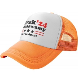 Vivek Ramaswamy for President 2024 Unisex Baseball Hat Retro Dad Hat Adjustable Orange $9.40 Baseball Caps