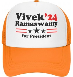 Vivek Ramaswamy for President 2024 Unisex Baseball Hat Retro Dad Hat Adjustable Orange $9.40 Baseball Caps