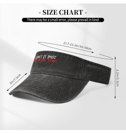 Isn't It Past Your Jail Time Funny Sarcastic Quote Sun Visor Hats Cotton Empty Top Baseball Cap for Men Women,Black Black $12...