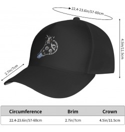 Astronauts Flying Out of The Universe of Light Bulbs Baseball Cap Men's and Women's Baseball Hat Adjustable Casual Outdoor Br...