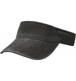 Side View of Whale Movement Sun Visor Hats for Women Men Adjustable Sports Sun Hats Golf Cap Black $10.35 Visors