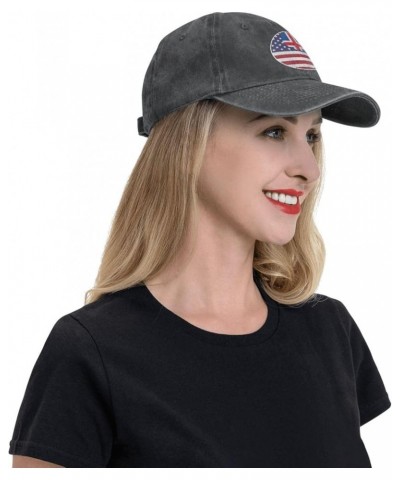 Yin Yang Flag Combination of America and Iceland Retro Baseball Cap for Women Men Baseball Hat Golf Dad Hats Black $12.07 Bas...