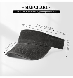 Side View of Whale Movement Sun Visor Hats for Women Men Adjustable Sports Sun Hats Golf Cap Black $10.35 Visors