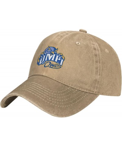 University of Maine at Presque Isle Logo Cowboy Hats，Unisex Adjustable for Hat Baseball Cap Casquette Natural $14.99 Cowboy Hats