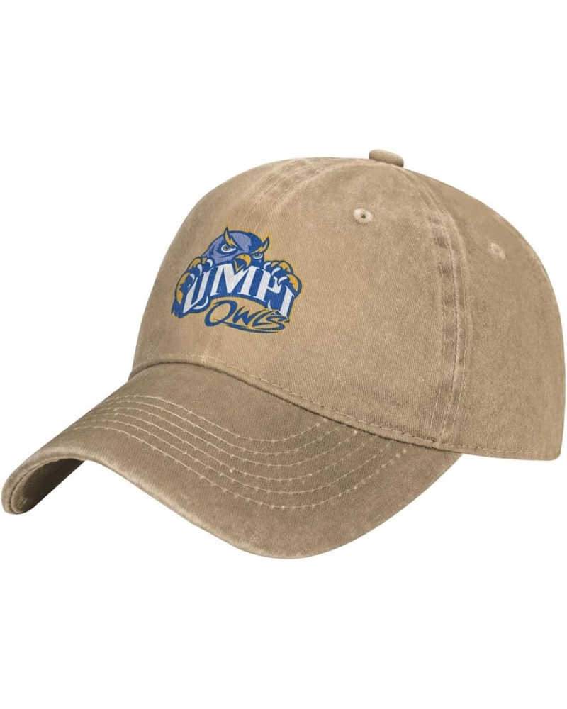 University of Maine at Presque Isle Logo Cowboy Hats，Unisex Adjustable for Hat Baseball Cap Casquette Natural $14.99 Cowboy Hats