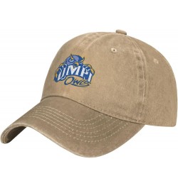 University of Maine at Presque Isle Logo Cowboy Hats，Unisex Adjustable for Hat Baseball Cap Casquette Natural $14.99 Cowboy Hats