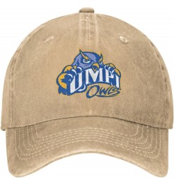 University of Maine at Presque Isle Logo Cowboy Hats，Unisex Adjustable for Hat Baseball Cap Casquette Natural $14.99 Cowboy Hats