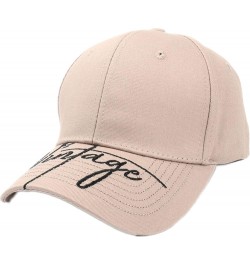 Women Men Classic Baseball Cap Low Profile Cotton Letters Embroidered Hats Soft Adjustable Cap Khaki $6.11 Rain Hats