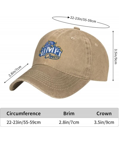 University of Maine at Presque Isle Logo Cowboy Hats，Unisex Adjustable for Hat Baseball Cap Casquette Natural $14.99 Cowboy Hats