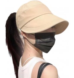 Wrap-Around Hollow-top UV Sun Hat - Outdoor Uv Protection Hollow Top Sun Hat - Outdoor Wide Brim Hats for Women Khaki $8.31 S...