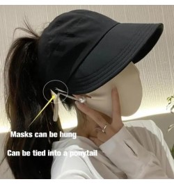 Wrap-Around Hollow-top UV Sun Hat - Outdoor Uv Protection Hollow Top Sun Hat - Outdoor Wide Brim Hats for Women Khaki $8.31 S...