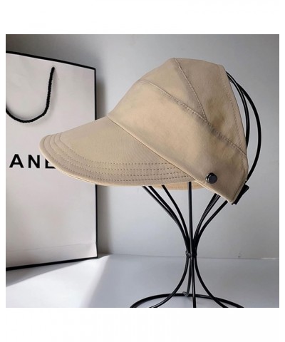 Wrap-Around Hollow-top UV Sun Hat - Outdoor Uv Protection Hollow Top Sun Hat - Outdoor Wide Brim Hats for Women Khaki $8.31 S...