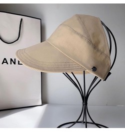 Wrap-Around Hollow-top UV Sun Hat - Outdoor Uv Protection Hollow Top Sun Hat - Outdoor Wide Brim Hats for Women Khaki $8.31 S...