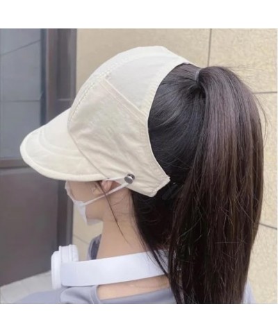 Wrap-Around Hollow-top UV Sun Hat - Outdoor Uv Protection Hollow Top Sun Hat - Outdoor Wide Brim Hats for Women Khaki $8.31 S...