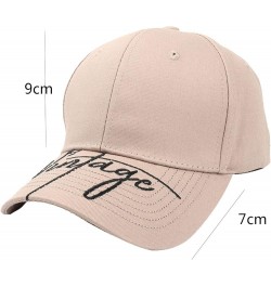 Women Men Classic Baseball Cap Low Profile Cotton Letters Embroidered Hats Soft Adjustable Cap Khaki $6.11 Rain Hats