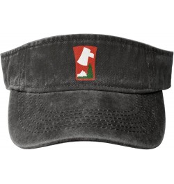 70th Infantry Division Patch Sun Visor Hats for Women Men Adjustable Sports Sun Hats Cotton Golf Cap Black $11.33 Visors