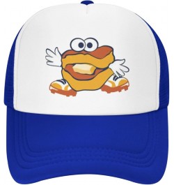 Montgomery Biscuits Breathable Mesh Hat with Team Logo Fashion Trucker Hats Adjustable Baseball Cap Blue $13.99 Baseball Caps