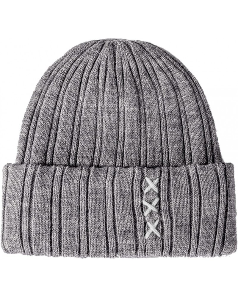 Winter Outdoor Unisex Casual Knitted Fashion Thicken Warm Hat Hat Woolen Baseball Caps Ball Stretcher for Men $14.26 Skullies...