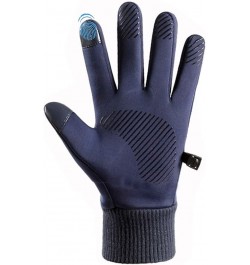 Female Warm Gloves Non-slip With Buckle Velvet Winter Gloves Warm Plus Women's Riding Men's Cold Weather Gloves Blue $7.99 Be...