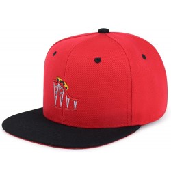 Roller Coaster Hip-Hop Snapback Hat Embroidered Baseball Cap Tycoon 57. Red/Black $11.99 Baseball Caps