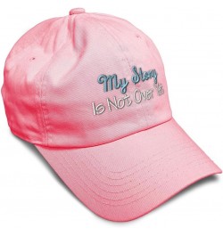 Soft Baseball Cap My Story is Not Over Yet Style B Cotton Dad Hats for Men & Women Coral $16.51 Baseball Caps