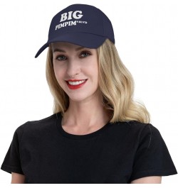 Men and Women Baseball Hat Big Pimpin' BLVD Vintage Dad Hat Adjustable Casquette Cap Navy Blue $10.46 Baseball Caps