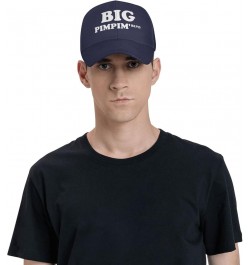 Men and Women Baseball Hat Big Pimpin' BLVD Vintage Dad Hat Adjustable Casquette Cap Navy Blue $10.46 Baseball Caps