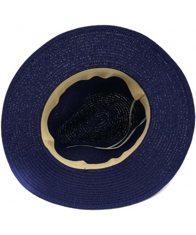 Women Mens Summer Straw Sun Hat Panama Church Jazz Hats Beach Vacation Hats Beige $19.23 Sun Hats