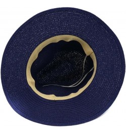 Women Mens Summer Straw Sun Hat Panama Church Jazz Hats Beach Vacation Hats Beige $19.23 Sun Hats