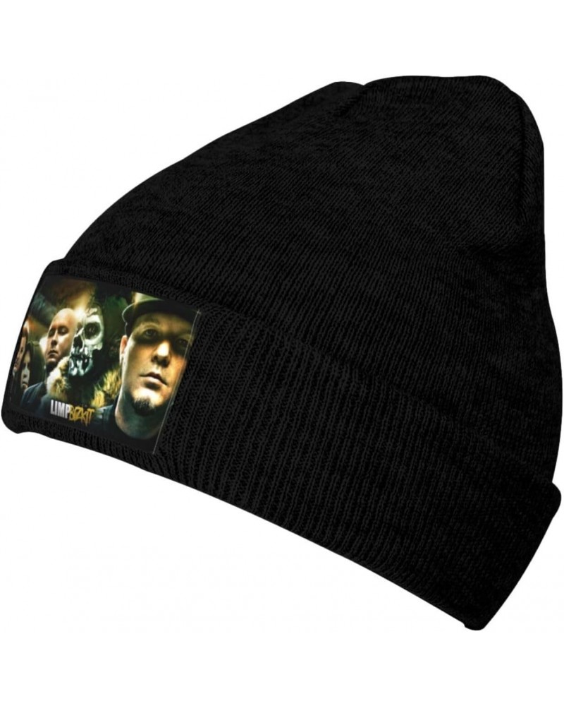 Beanie Hat for Men Limp Rock Bizkit Band Acrylic Knit Hats Slouchy Winter Warm Skull Cap for Women Black $9.99 Skullies & Bea...