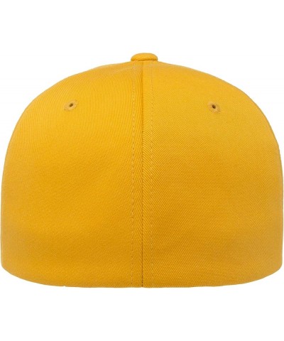 Men's Athletic Baseball Fitted Cap Gold $20.49 Baseball Caps