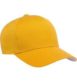 Men's Athletic Baseball Fitted Cap Gold $20.49 Baseball Caps