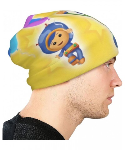 Aldult Beanie Hats Team Anime Umizoomi Slouchy Skull Cap Thin Knit Hat for Men Women Headwear Black $9.99 Skullies & Beanies