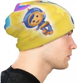 Aldult Beanie Hats Team Anime Umizoomi Slouchy Skull Cap Thin Knit Hat for Men Women Headwear Black $9.99 Skullies & Beanies