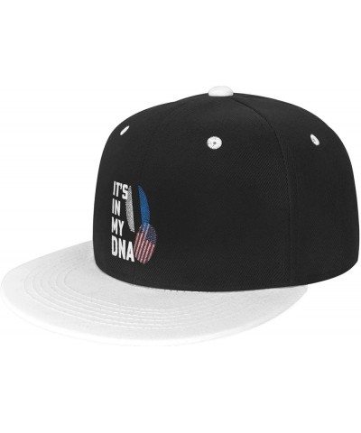 Estonia It's in My DNA Baseball Cap for Men Women Snapback Hat Adjustable Flat Bill Hats White $10.38 Baseball Caps