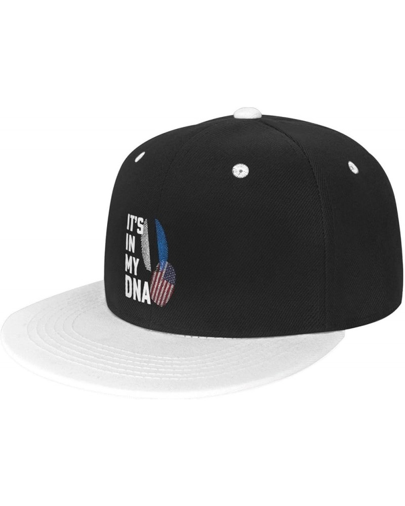 Estonia It's in My DNA Baseball Cap for Men Women Snapback Hat Adjustable Flat Bill Hats White $10.38 Baseball Caps