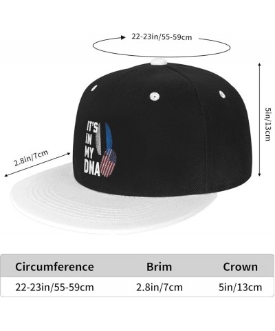 Estonia It's in My DNA Baseball Cap for Men Women Snapback Hat Adjustable Flat Bill Hats White $10.38 Baseball Caps