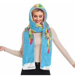 Women's Cold Weather Scarves, 3 in 1 Cotton Velvet Lining Warm Hooded Wrap Multi 11 $15.99 Scarves