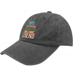 Pops The Man The Myth The Legend Caps Running Hats for Women Pigment Black Dad Hat Gifts for Grandma Cool Hats Pigment Black ...