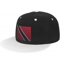 Flag of Trinidad and Tobago Knitting Effect Baseball Cap for Men Women Snapback Hat Adjustable Flat Bill Hats White $10.14 Ba...