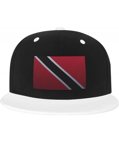 Flag of Trinidad and Tobago Knitting Effect Baseball Cap for Men Women Snapback Hat Adjustable Flat Bill Hats White $10.14 Ba...